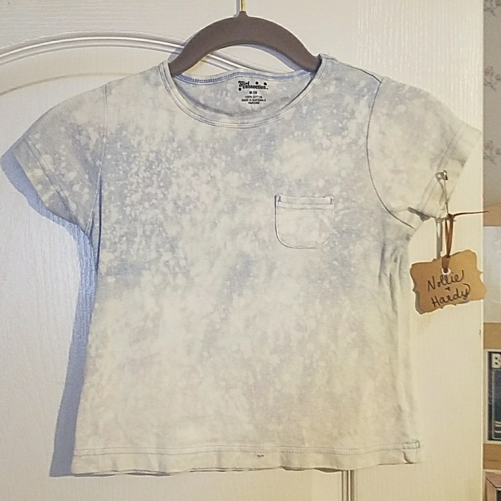 Girls Acid Washed Tshirt